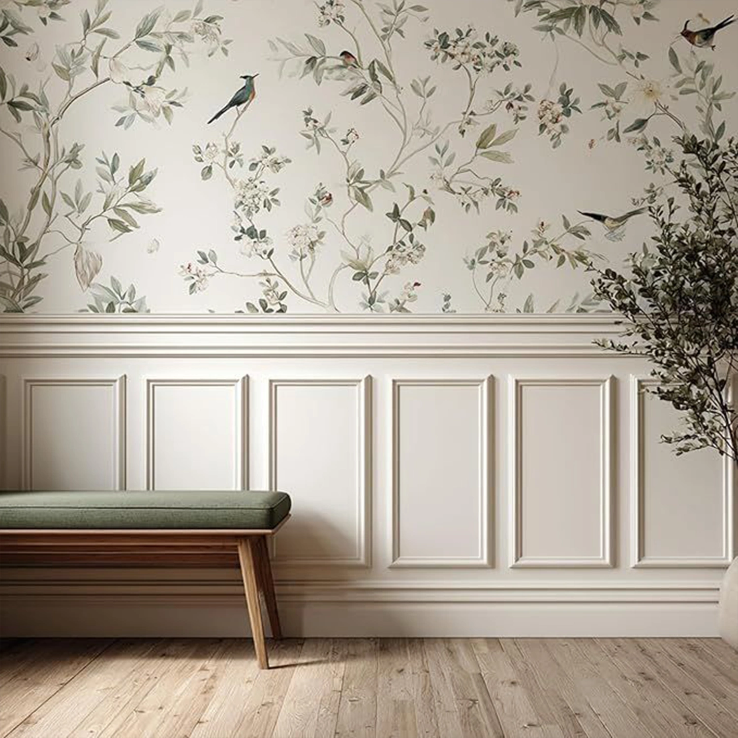 Sophisticated interior decor arrangement